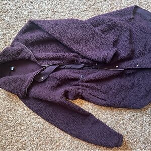 Old Navy Maroon Fleece Jacket